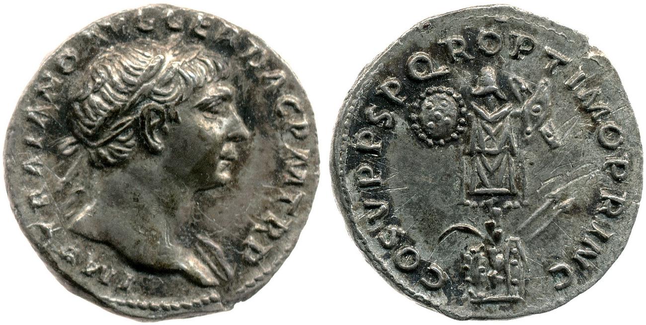 RIC II Trajan 147B, аверс, bm