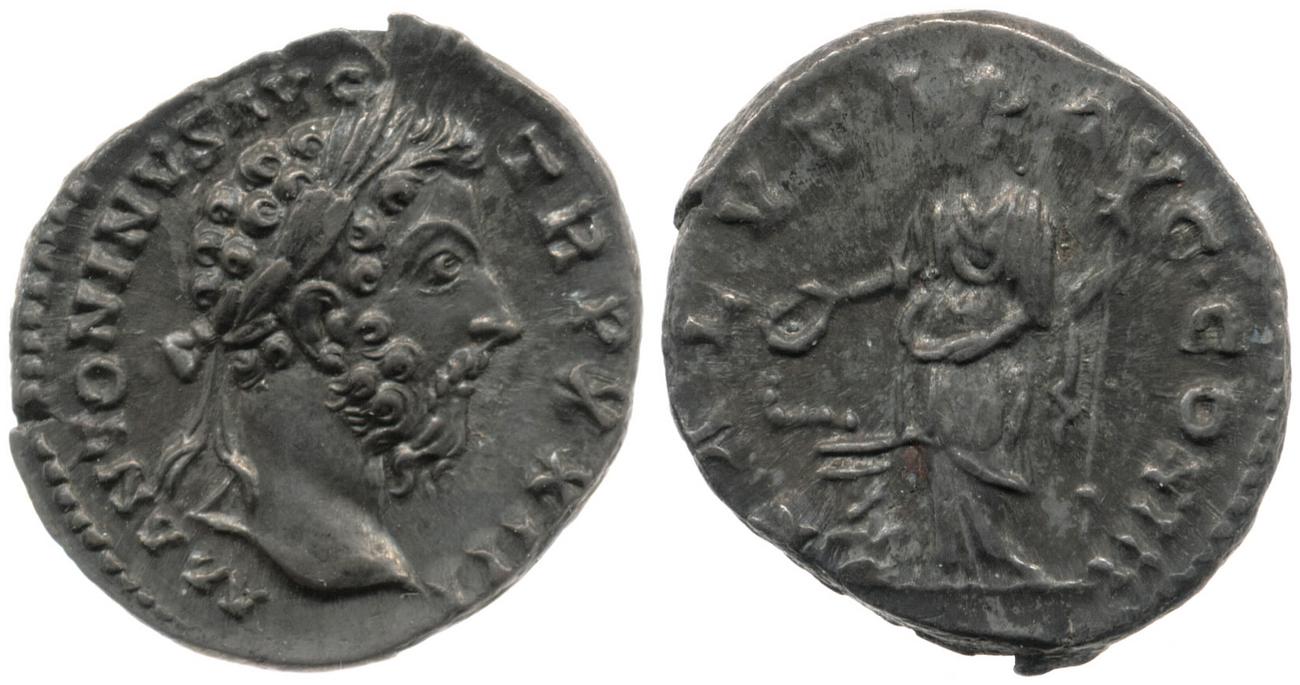 аверс RIC III Marcus Aurelius 207