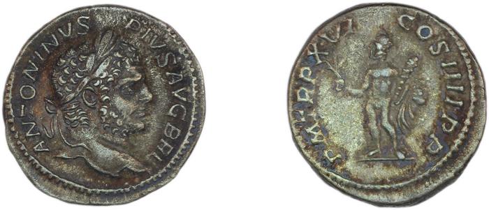 RIC IV Caracalla 206A, реверс, bm