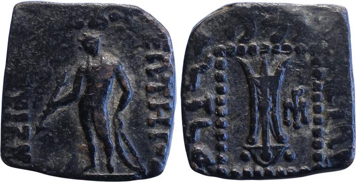 Bactrian and Indo-Greek Coinage Apollodotus I 6.6, bm