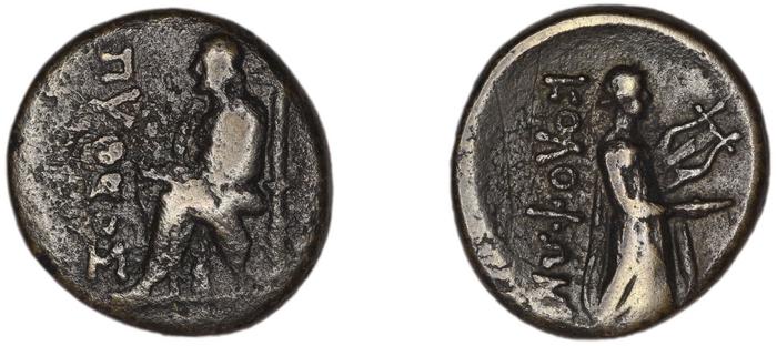 Colophon Kinns 1980 Period IV, AE 24, реверс, bm