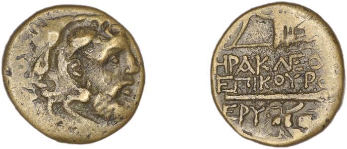 Erythrae Kinns 1980 Period IV, AE 10, реверс, bm
