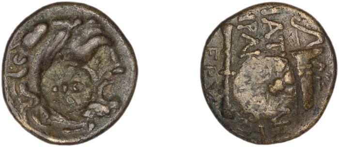 Erythrae Kinns 1980 Period III.2, AE 10, реверс, bm