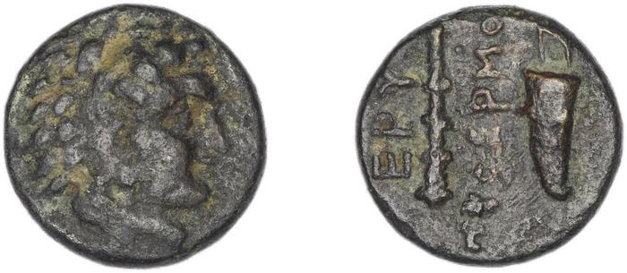 Erythrae Kinns 1980 Period II.2, AE 5, реверс, bm