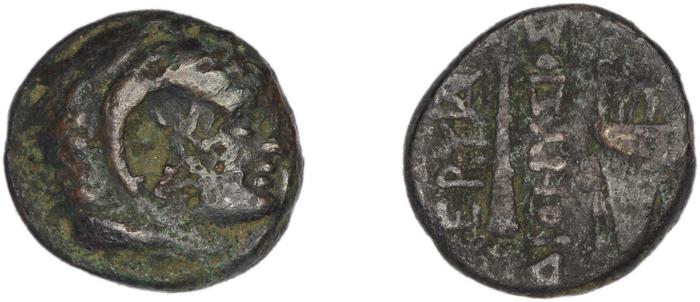 Erythrae Kinns 1980 Period III.1, AE 7, реверс, bm