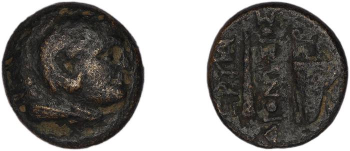 Erythrae Kinns 1980 Period III.1, AE 7, реверс, bm
