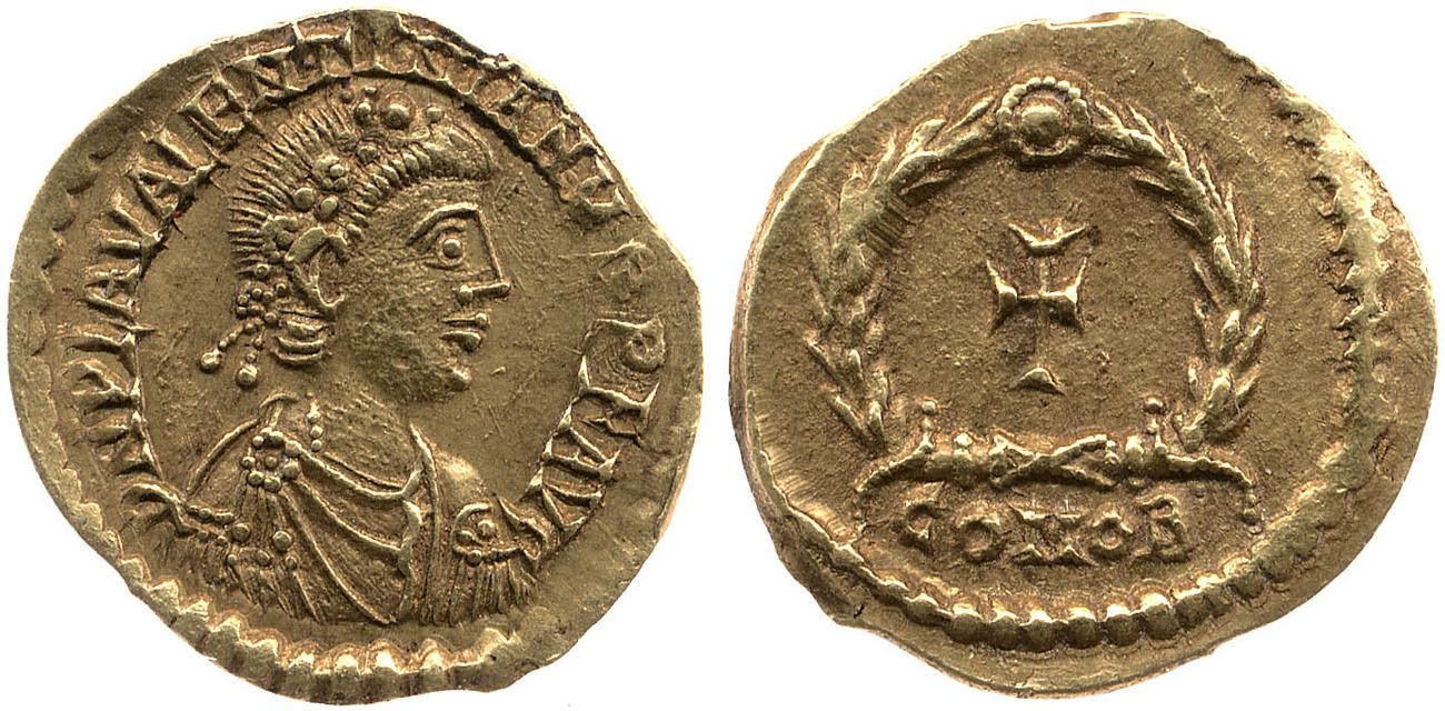 аверс RIC X Valentinian III 2071