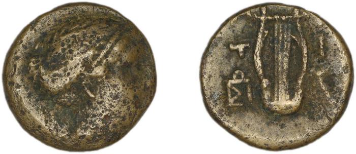 Mytilene Babelon 1910 2252, реверс, bm
