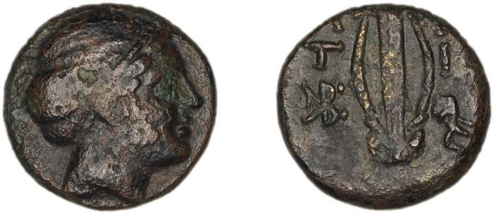 Mytilene Babelon 1910 2252, реверс, bm