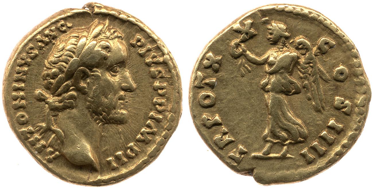 RIC III Antoninus Pius 266A, аверс, bm