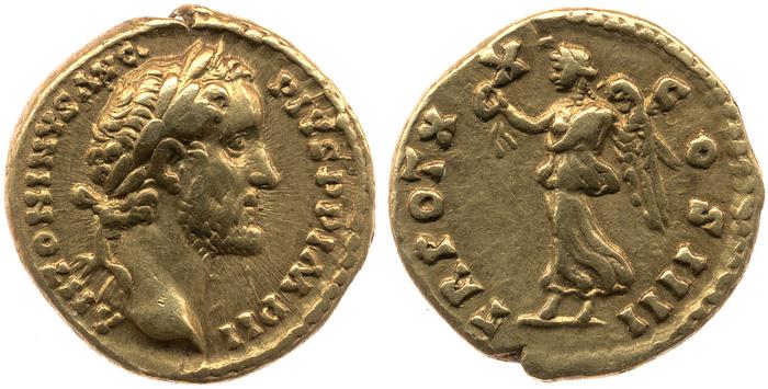 RIC III Antoninus Pius 266A, реверс, bm