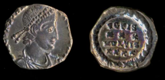 RIC VIII Lugdunum 216, реверс, bm