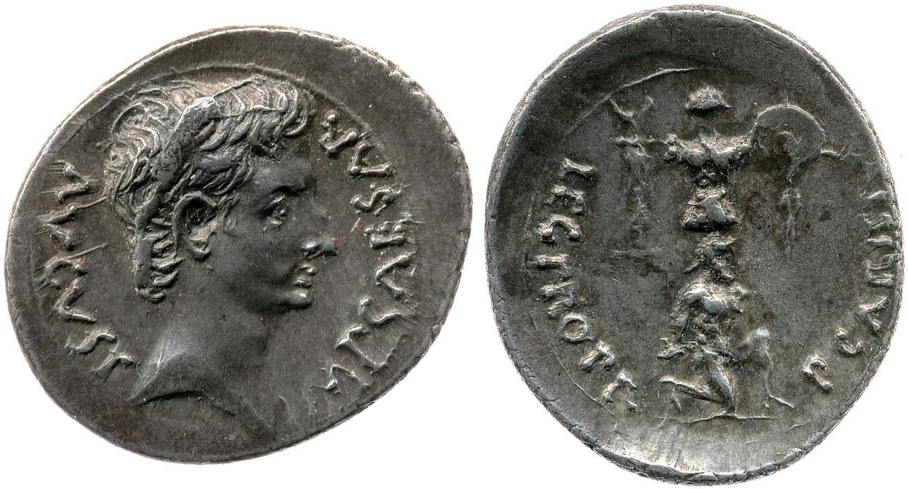 RIC I (second edition) Augustus 6, аверс, bm