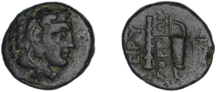 Erythrae Kinns 1980 Period II.2, AE 5, реверс, bm