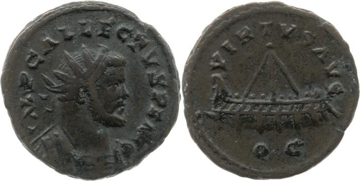 RIC V Allectus 128, реверс, bm