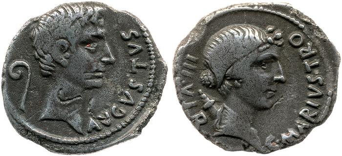 RIC I (second edition) Augustus 403, реверс, bm