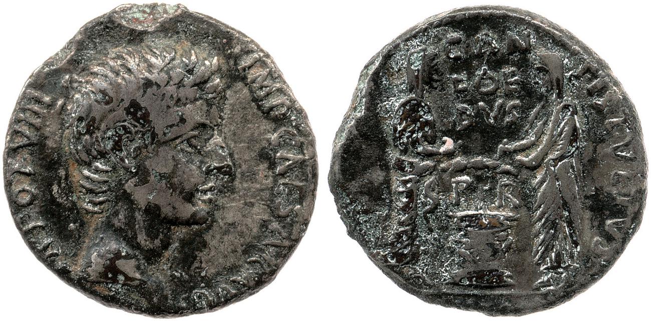 RIC I (second edition) Augustus 363, аверс, bm