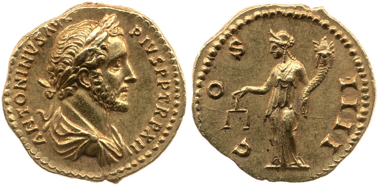 RIC III Antoninus Pius 177f, аверс, bm