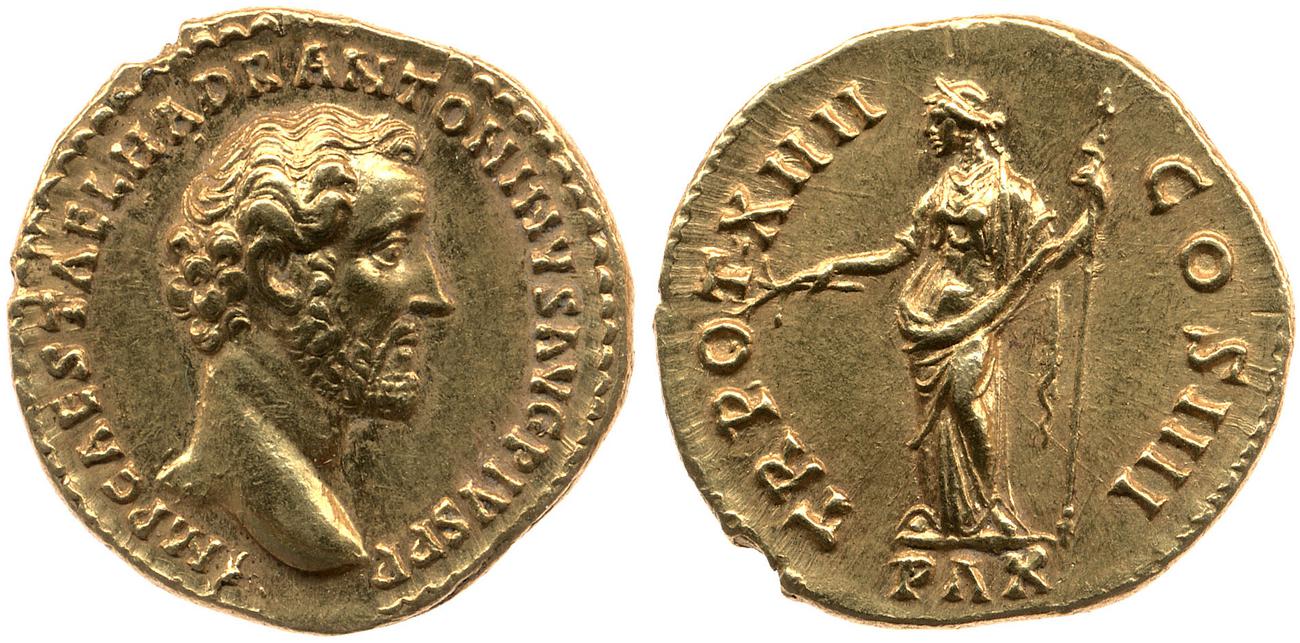 RIC III Antoninus Pius 200A, аверс, bm