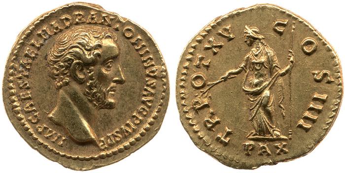 RIC III Antoninus Pius 216A, реверс, bm