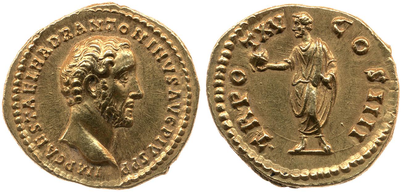 RIC III Antoninus Pius 213, аверс, bm