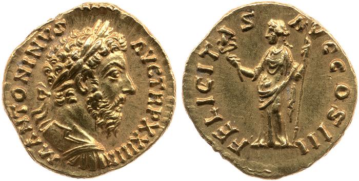 реверс RIC III Marcus Aurelius 217A