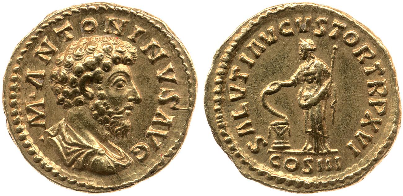 аверс RIC III Marcus Aurelius 53