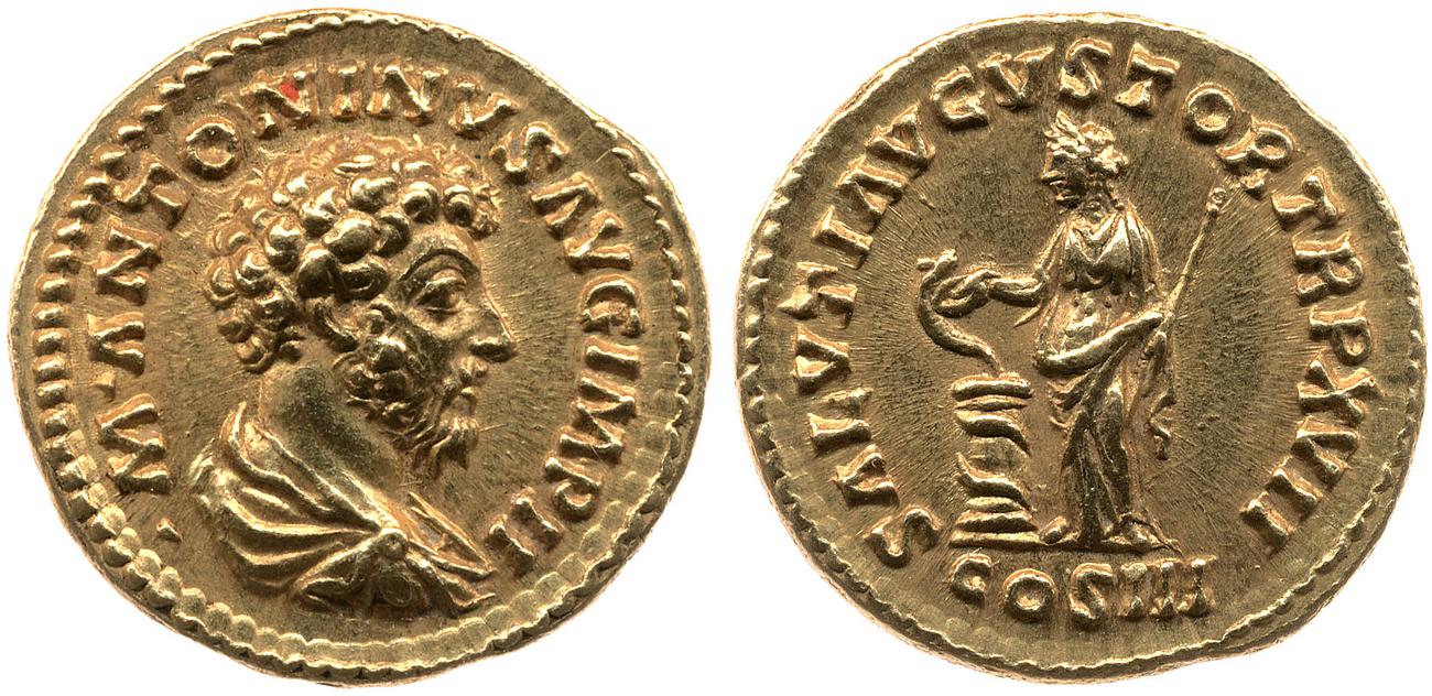 RIC III Marcus Aurelius 77, аверс, bm