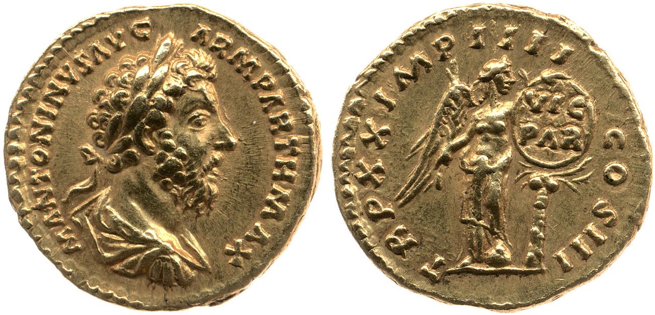 аверс RIC III Marcus Aurelius 160