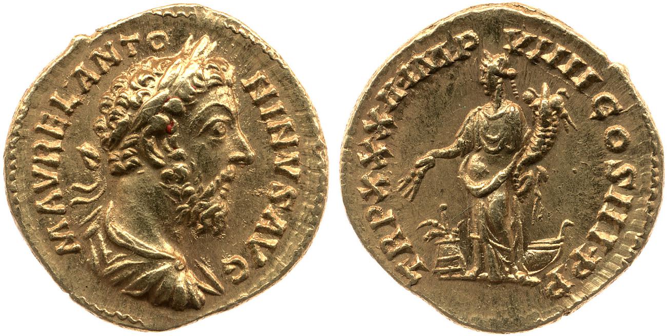 RIC III Marcus Aurelius 389, аверс, bm