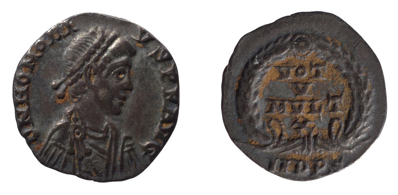 RIC IX Mediolanum 26, аверс, bm