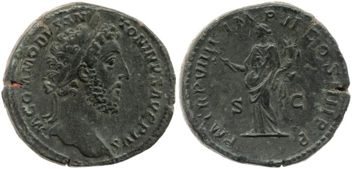 RIC III Commodus 402, реверс, bm