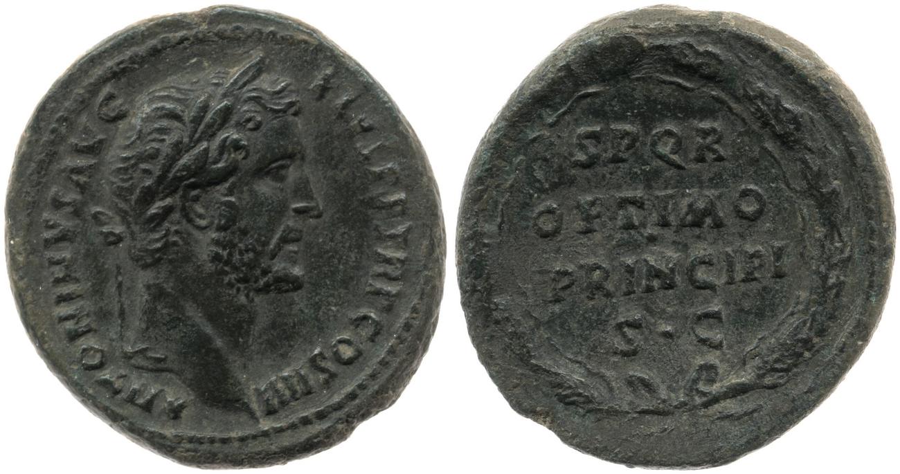 RIC III Antoninus Pius 827A, аверс, bm