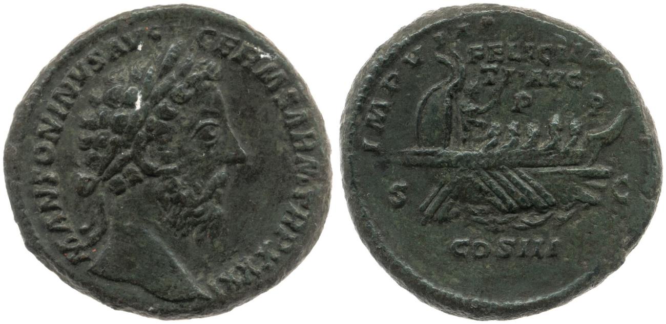 RIC III Marcus Aurelius 1195, аверс, bm