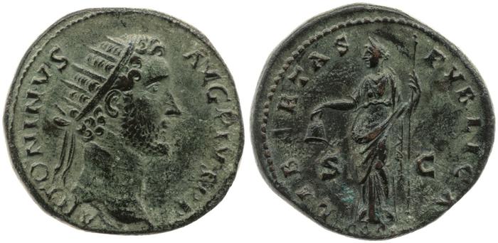 реверс RIC III Antoninus Pius 551