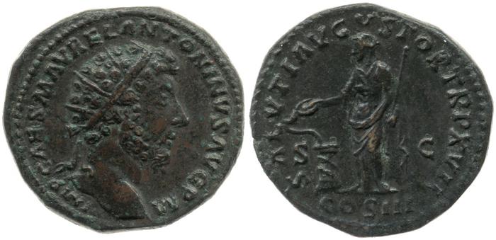 реверс RIC III Marcus Aurelius 846