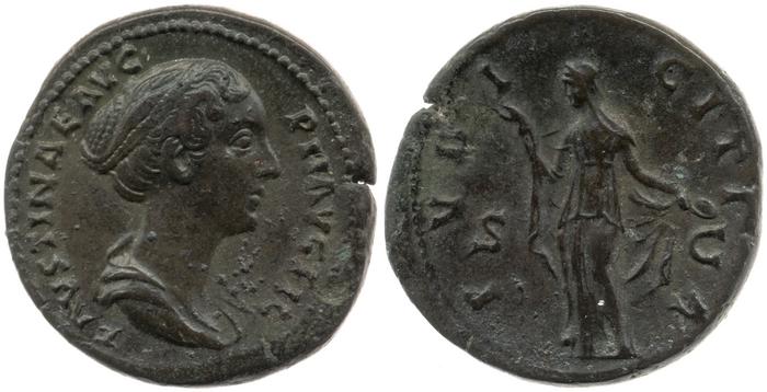 RIC III Antoninus Pius 1403b, реверс, bm