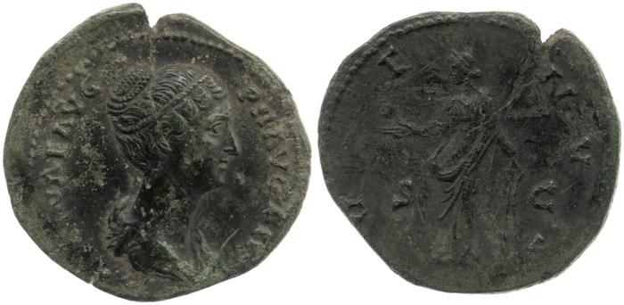 RIC III Antoninus Pius 1409b, реверс, bm