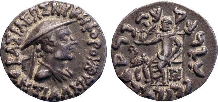 Bactrian and Indo-Greek Coinage Antialcidas 17.1, bm