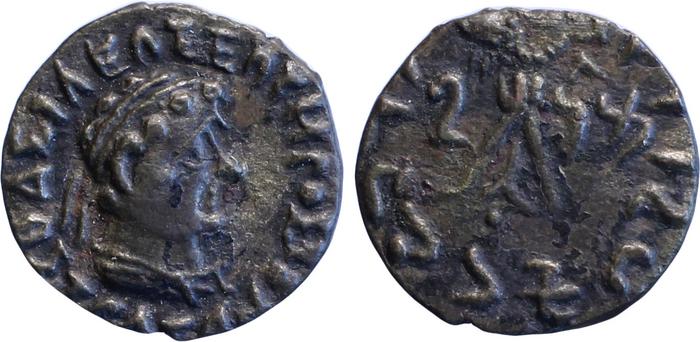 Bactrian and Indo-Greek Coinage Strato II 1.11, bm