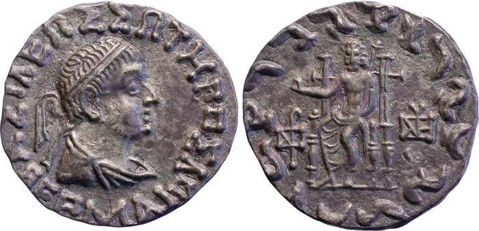 аверс Bactrian and Indo-Greek Coinage Hermaeus 14.3