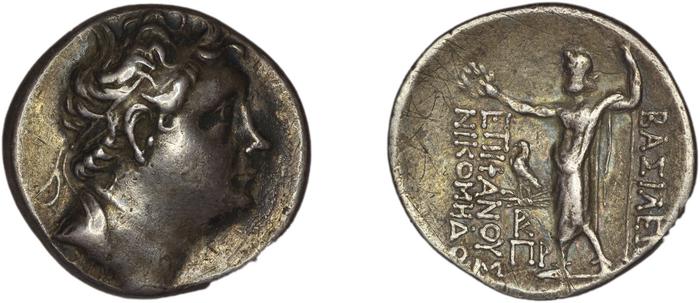 Nicomedes II of Bithynia Bithynia Waddington 1908 40, реверс, bm
