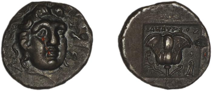Rhodes Jenkins 1989 Group B hemidrachms, реверс, bm