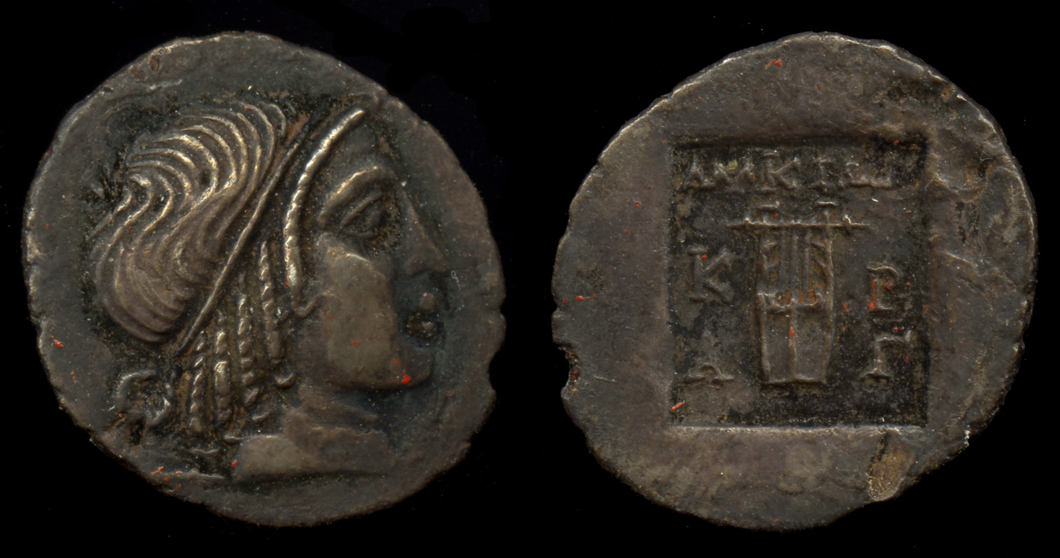 Lycian League Cragus Troxell 1982 4.102, аверс, bm