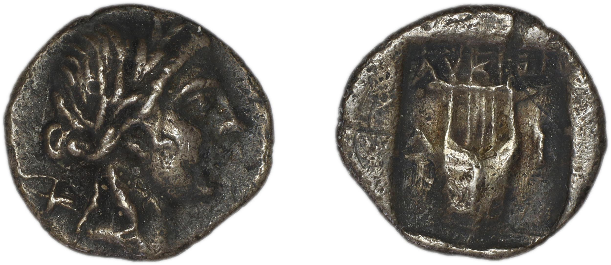 аверс Lycian League Limyra Troxell 1982 2.56