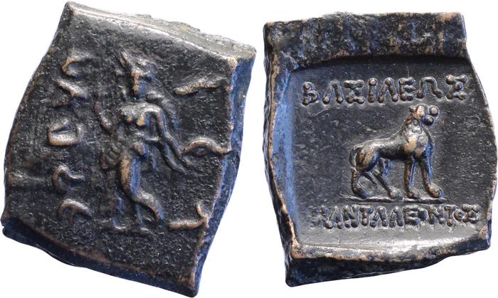 Bactrian and Indo-Greek Coinage Pantaleon 7, bm