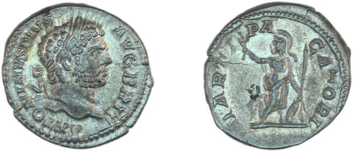 реверс RIC IV Caracalla 222