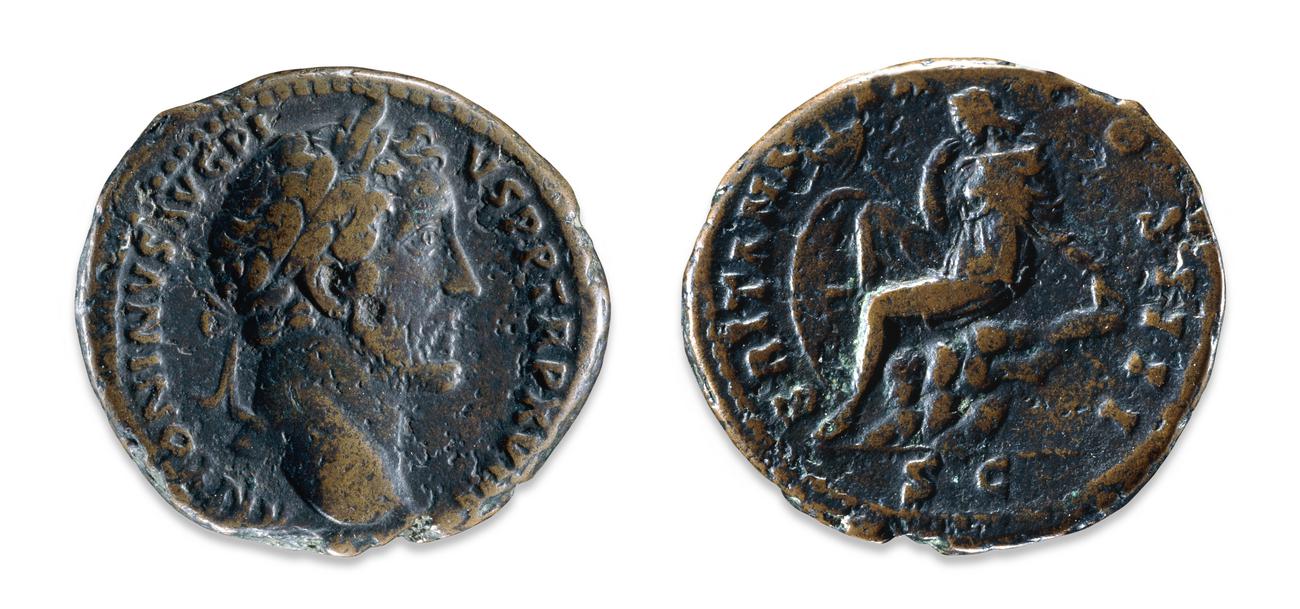RIC III Antoninus Pius 934, аверс, bm