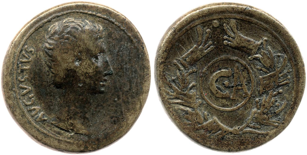RIC I (second edition) Augustus 502, аверс, bm