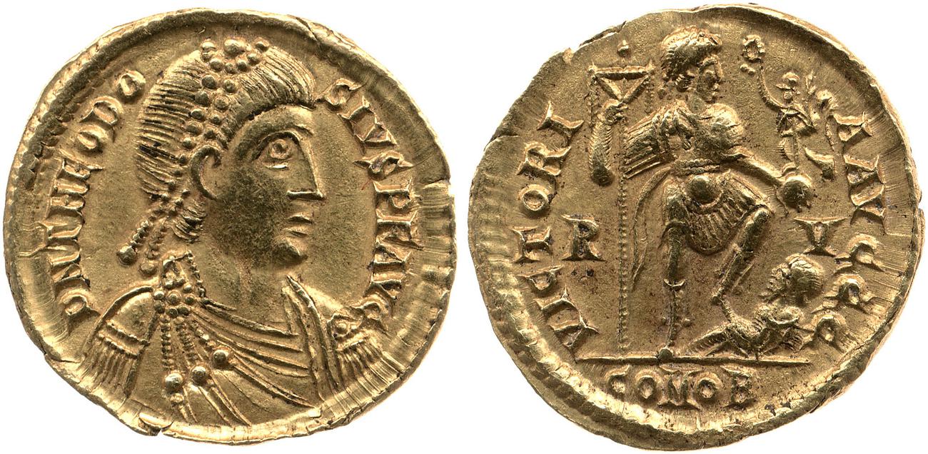 аверс RIC X Honorius 1329